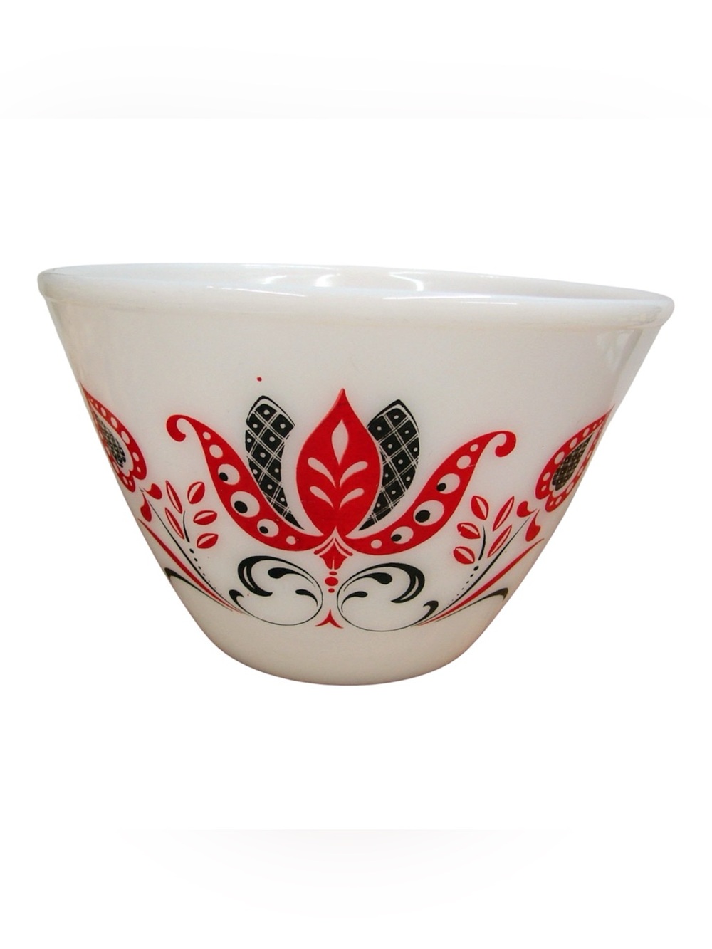 Vintage Fire King Bowl in Modern Tulip